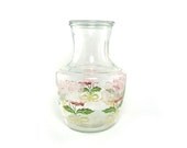 Glass pitcher - vintage juice carafe, housewares