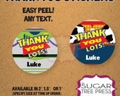 Set of 35 -Toy Story Buzz and Woody Thank You Stickers 3.5"