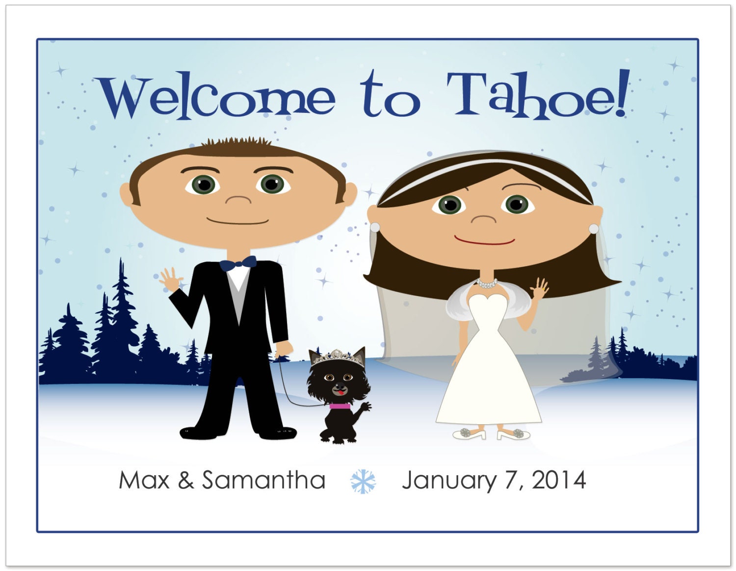 Winter Wedding Welcome Bag Notes