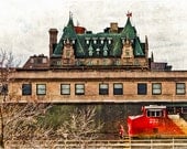 Photo of Castle and Train - Fine Art Photo Entitled Castle Commute - 8 X 12