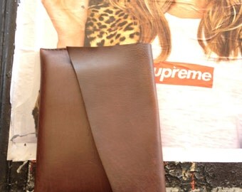 Hand sewn lap top case - extra large oversized case -hand stitched
