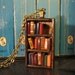 Antique Bookshelf Necklace - Book Jewelry by Coryographies (Made to Order)
