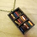 Antique Bookshelf Necklace - Book Jewelry by Coryographies (Made to Order)