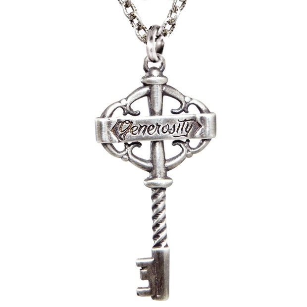 GENEROSITY Key Pendant from the 3G's Key collection