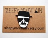 Breaking Bad Heisenberg Brooch - Handmade Walter White Pin
