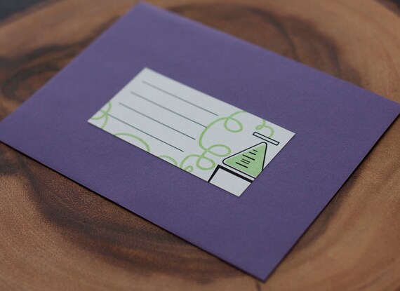 Mad Science Birthday Party Mailing Labels from the Mad Science DIY Printable Collection by Spaceships and Laser Beams Il_570xn