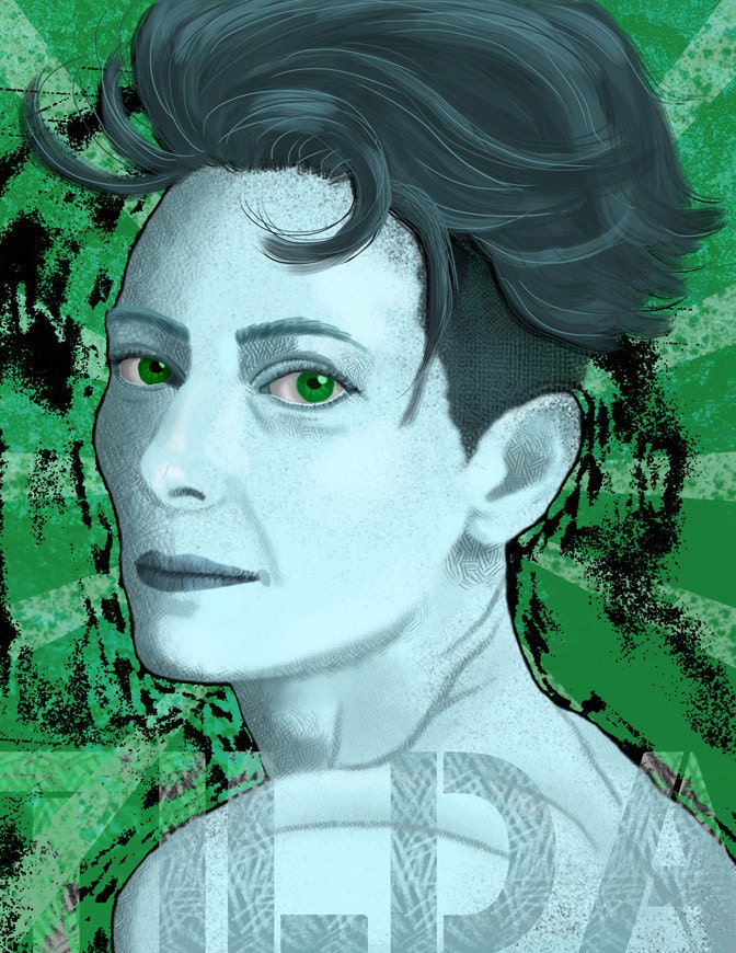 Tilda Swinton - 8 1/2 x 11 Illustration Print