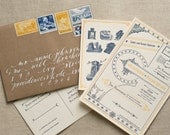 Custom Letterpress Wedding Suite (3 pieces)