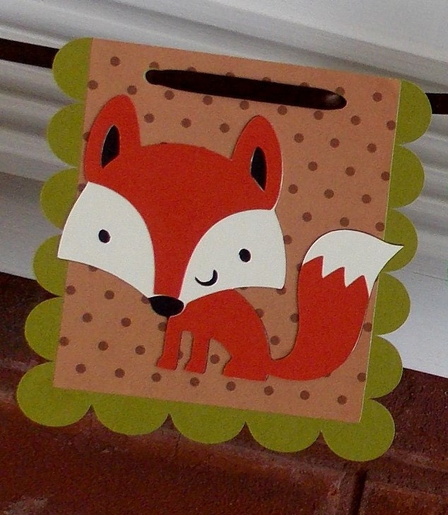 Forest Friends It's A Boy Banner Woodland Shower Banner ... brown green skunk squirrel bunny deer fox hedgehog ... MADE TO ORDER adjustable