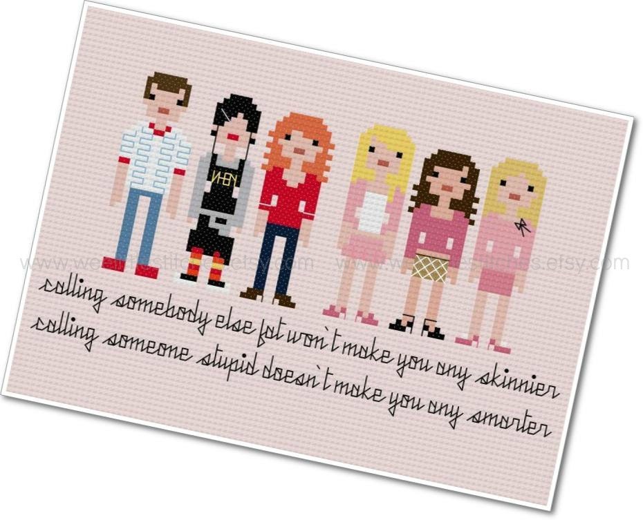 Pixel People - Mean Girls - PDF Cross-stitch Pattern - INSTANT DOWNLOAD