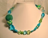 Asymmetrical Blue & Green