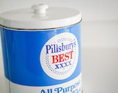 Vintage 1950s Pilsbury's Best XXXX All Purpose Enriched Four Canister from Two Sparrows Vintage