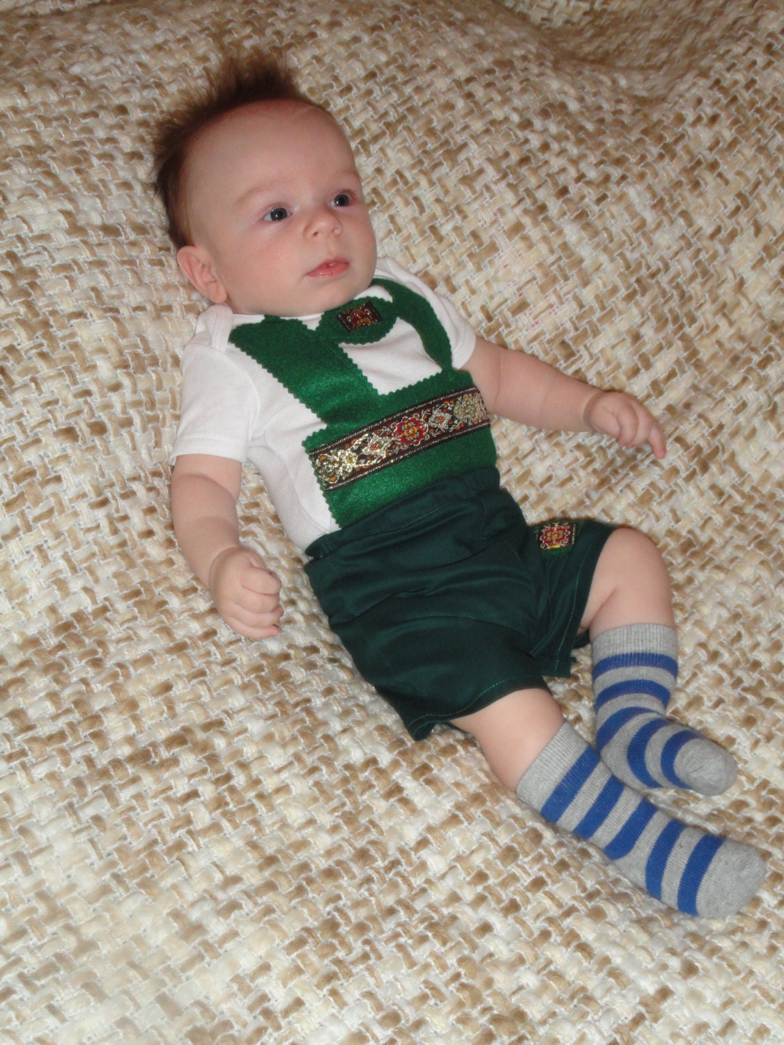 Ultimate Oktoberfest lederhosen onesie and shorts set