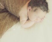 Diagonal Eyelets Mohair Photo Prop Baby Wrap - READY TO SHIP - 11ins x 30ins - newborn