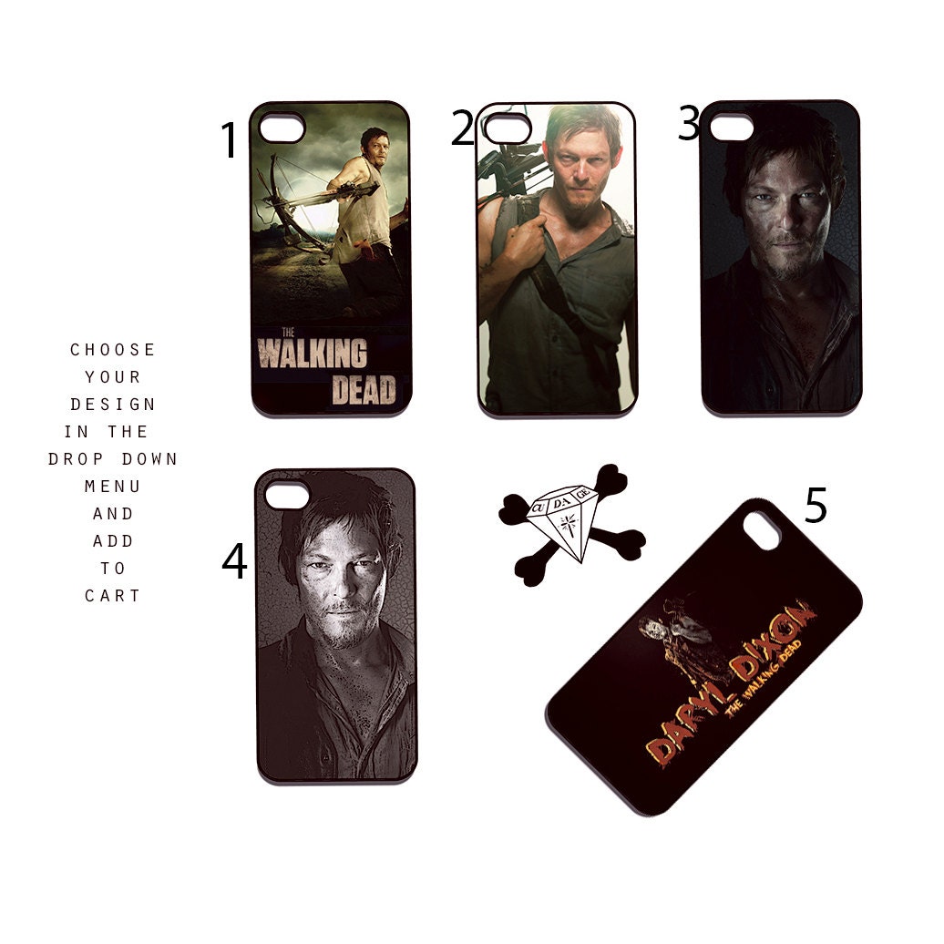 Walking Dead Daryl Dixon inspired apple iphone 4 / 5 case, iphone case, itouch 4 / 5 cover, iphone hard case Samsung Galaxy S3