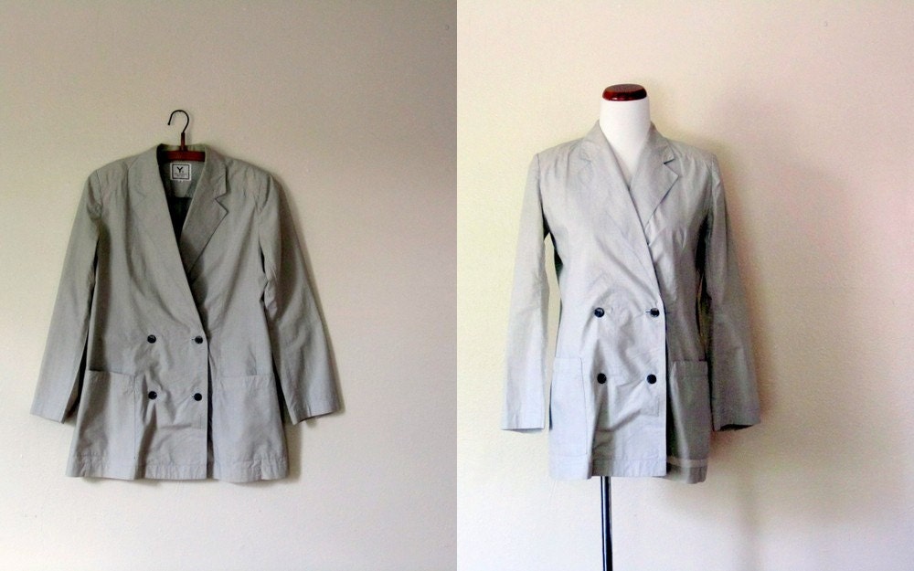 Vintage Y'S YOHJI YAMAMOTO / 80's Light weight Blazer Jacket / Medium