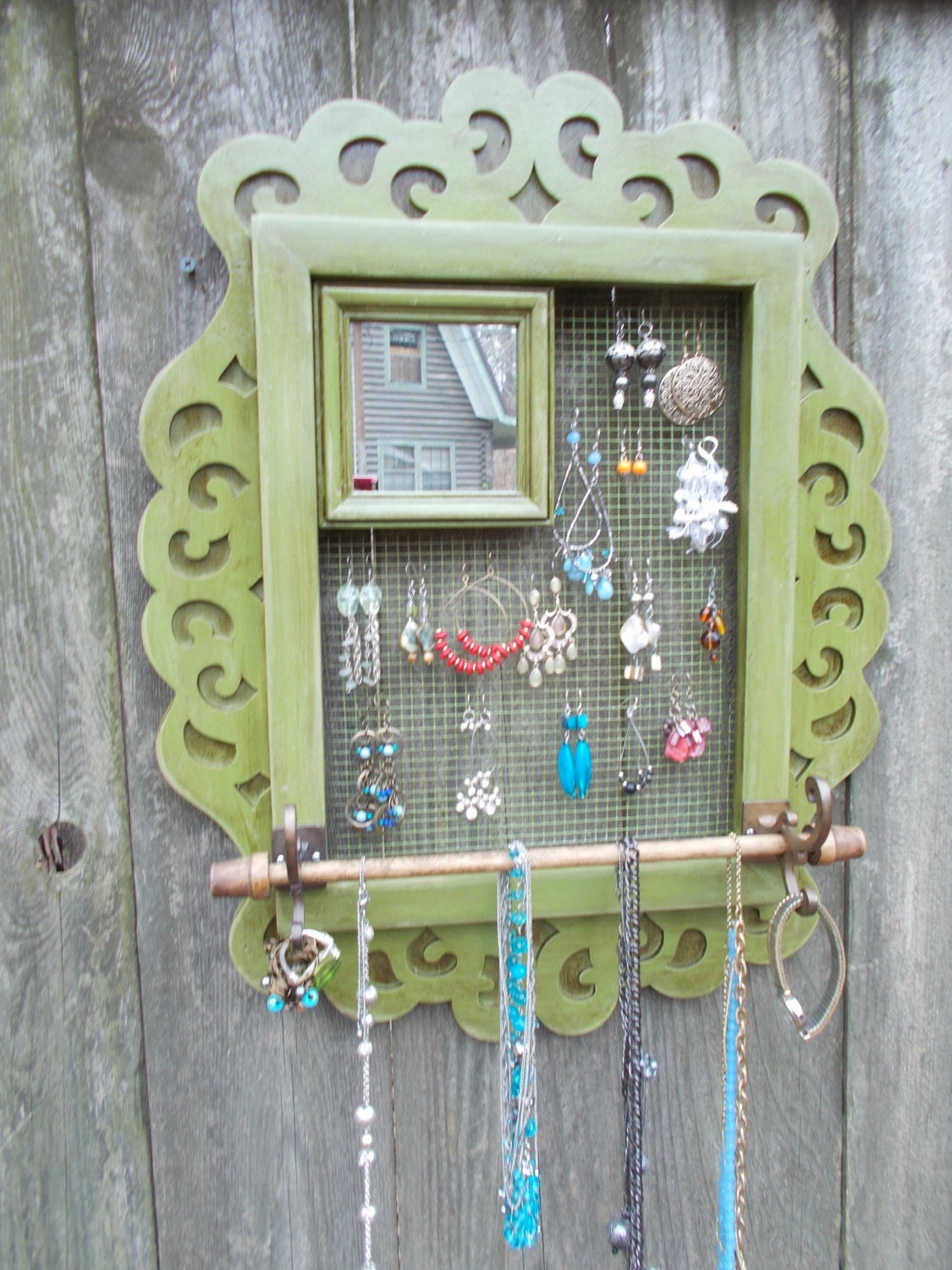 Ornate Scrollwork Jewelry Display/Wall Hanging Jewelry Organizer