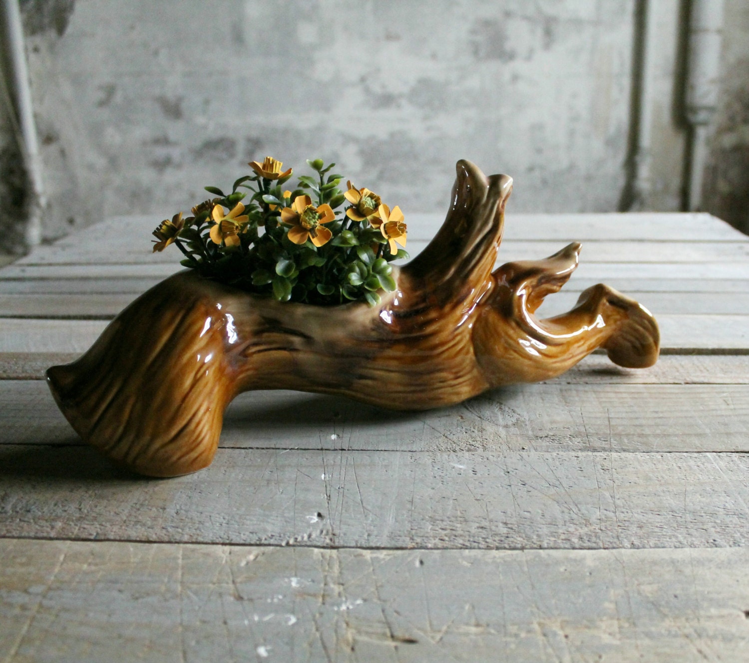Vintage Branch Planter