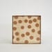 Polka Dot Wall Decor l Art  Block 5x5 Rust Beige Cream wood modern geometric pattern red tile studio