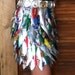 High Waisted Recycled Skirt - made of Aluminum Cans -- Trashion-Upcycled-Trash-Costume