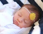 PICK 3 - Newborn Headband Set - Mini Felt Flower Headbands - Spring Colors