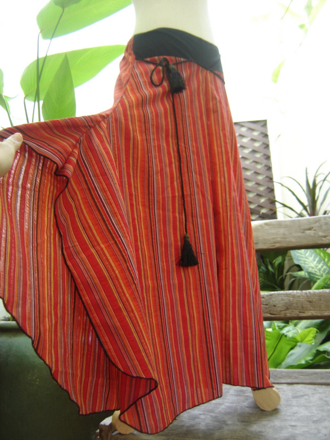 Wide Leg Pants - Brick Orange