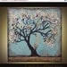 Blossom Tree Abstract painting original acrylic on canvas 30 x 30