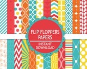 Digital Paper Pack - Personal and Commercial Use - Flip Floppers (530) Il_170x135