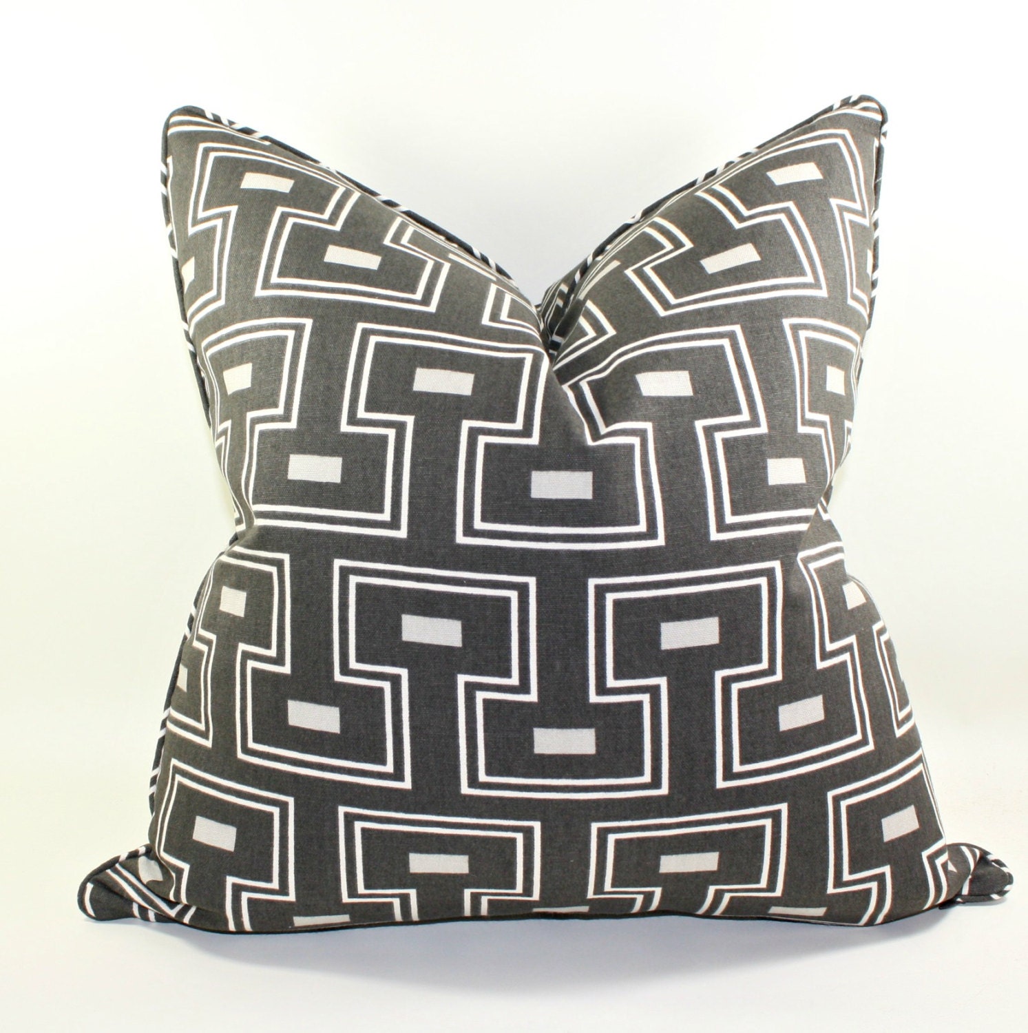 Richloom Orson in Graphite Pillow Cover, Cushion, Decorative Pillow Cover, Modern