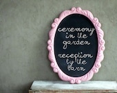 Pink Wedding Chalkboard Photo Booth Prop Farmhouse Chalkboard Sign