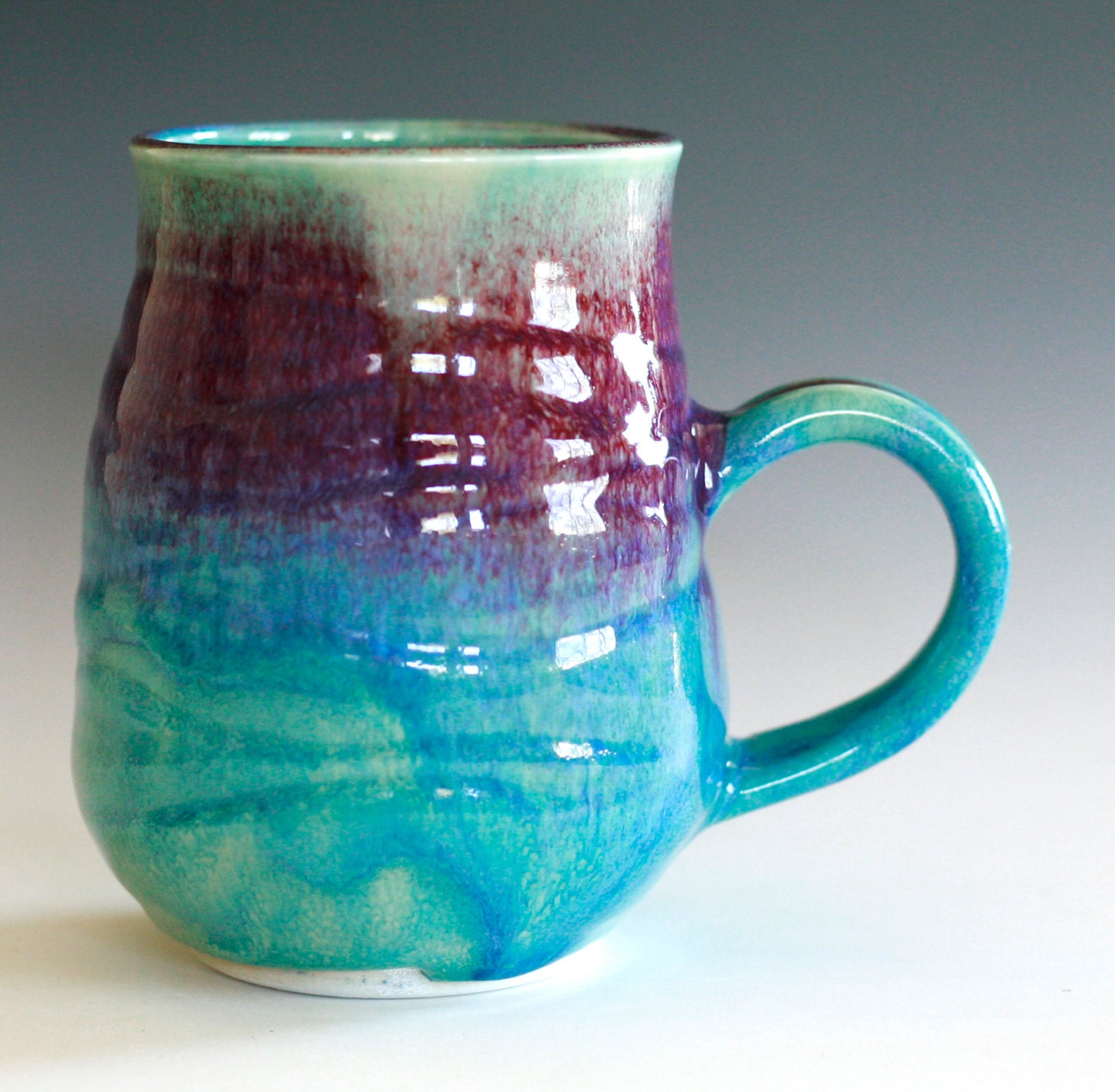 Large Porcelain Coffee Mug, 24 oz, handmade ceramic cup, coffee cup
