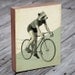 Raccoon Riding a Bicycle - Wood Block Print