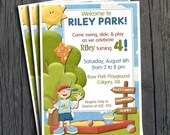 Park Birthday Invitation - FREE Thank You Card included Il_170x135