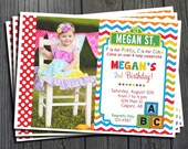 Sesame Street Birthday Invitation - FREE Thank You Card Included Il_170x135