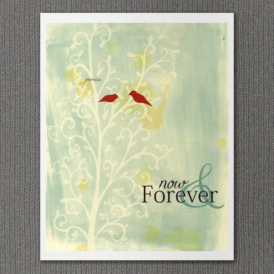Promise 2.0 8x10 / Personalized Wedding, Customized Art, Digital Print, Typographic Print, Romantic, Anniversary, Valentines