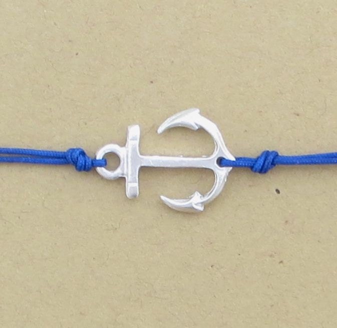 Anchor Bracelet Anklet  Mint Green Cobalt Blue Lime Green You Choose