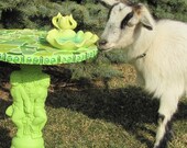 Kitschy Lime Green Mosaic End Tables