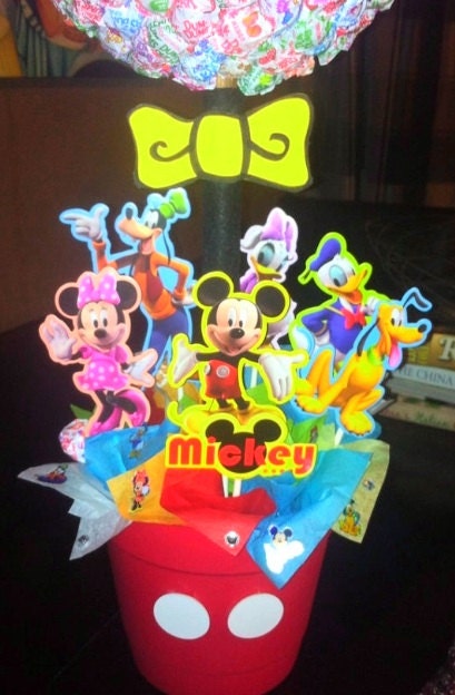 Mickey Mouse Clubhouse inspired Lollipop Tree (custom made) Party Candy Buffet,Station,Centerpiece or gift