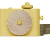 Pixie - wooden toy camera, two-tone w/o cork bottom