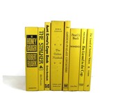 Vintage  Books  in Decorative Yellow for Wedding Decor Home Decor Photography Prop