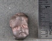 Handmade Folk Art Raku    Doll Face