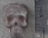 Handmade Folk Art Raku Skull Cabochon