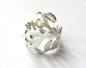 Name ring word ring sterling silver name ring  Personalized ring- you choose the name