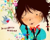Emma is greeting you-limited edition art print