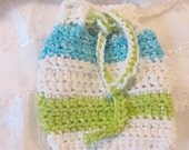 100% Cotton Crocheted Soap Saver, Loofah, Scrubbie