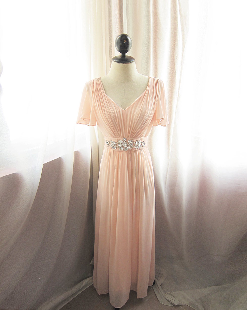Blush Pink Romantic Dusty Rose Soft Ethereal Flowy Victorian Medieval Jane Austen Alice in Wonderland Angel Marie Antoinette Vintage Gown