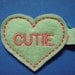 Valentine Felt Hair Clip Clippie - Cutie Heart  - For Infant Toddler Girl