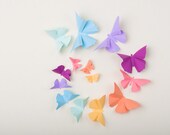 3D Wall Butterflies: Butterfly Wall Art for Nursery, Girl's Room, or Home Decor - Set of 20 in Pastel Rainbow