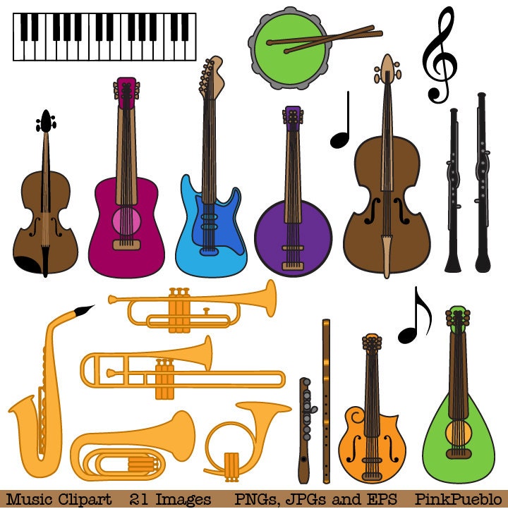 clipart of music instruments - photo #4