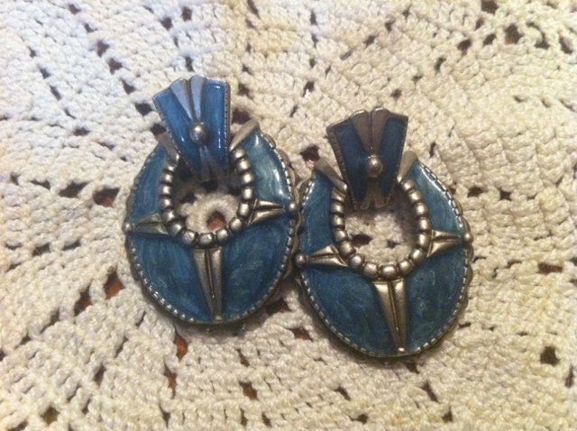 Tribal Blue earrings